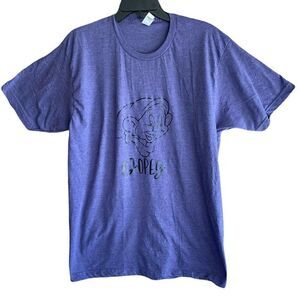 Dopey Dwarf Vintage XL Women's T-shirt Purple Snow White And The 7 Dwarfs‎